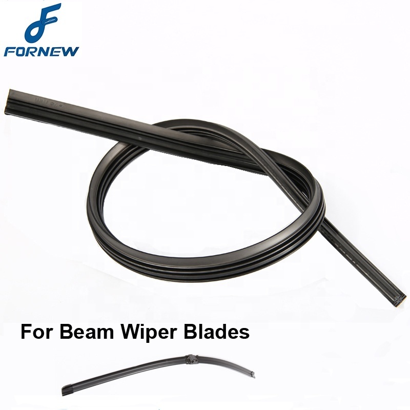 6mm Natural Rubber Windshield Wiper Blade Rubber Refill Strip for Boneless Beam Flat Type Wiper Blades