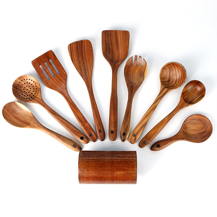 Top Selling Acacia Wooden Home Kitchen Cooking Tools,kitchen Wares Set Cooking Utensil,accesorios De Cocina