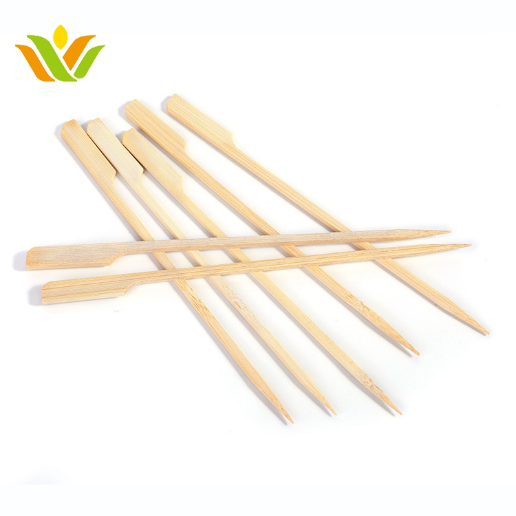 Nature Bamboo Gun Handle Grill Shrimp Bbq Teppo Skewer in box