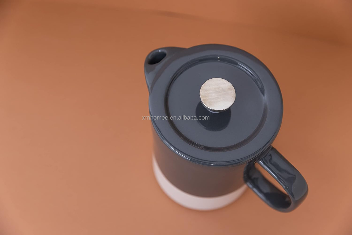 Cool Grey Ceramic French Press Cafetiere Cool Grey Ceramic Coffee Press  850ml Ceramic French Press Coffee Maker