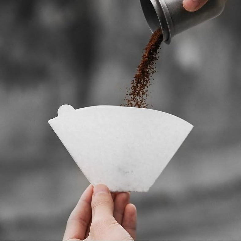 Disposable White U-shaped Coffee Paper Filter for Pour Over and Drip Coffee Maker