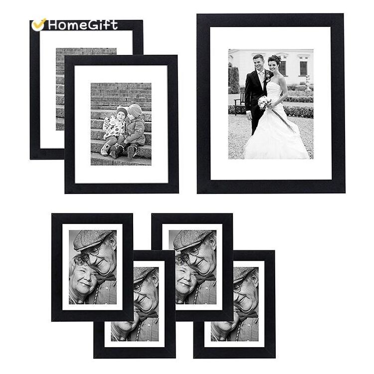 Wholesale cheap customized Europe style Black decorative wall Poster picture wood photo frame