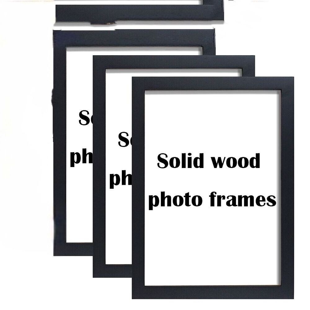 Wholesale cheap customized Europe style Black decorative wall Poster picture wood photo frame