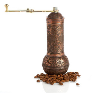 Durable Unique Turkish Ceramic Flat Conical Burr Espresso Bean Manual Coffee Grinder