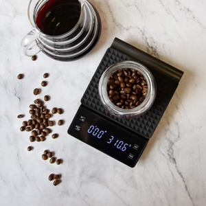 Multifunction Balance Timer Function Measuring Weighing Espresso Small Mini Food Coffee Scale With Timer