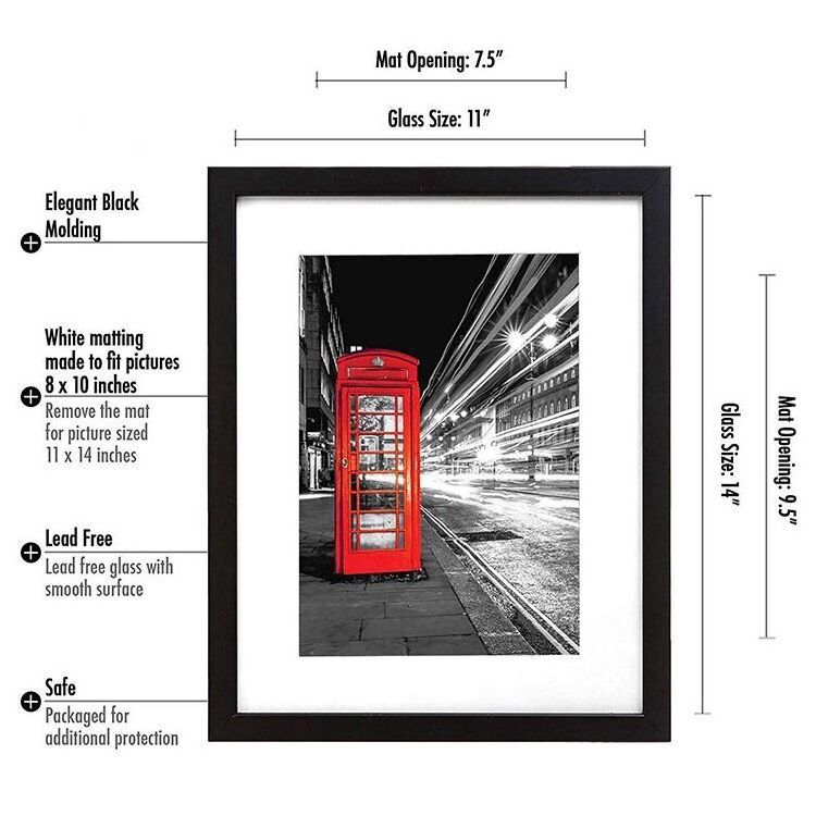 Wholesale cheap customized Europe style Black decorative wall Poster picture wood photo frame