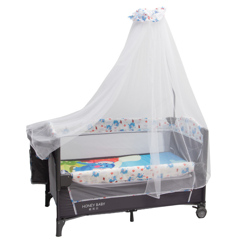 Crib Pillow Sleep Bed Braid Crib Portable Swing Cot Baby Side Baby Crib With Sleep Set Baby Cot Attached To Bed