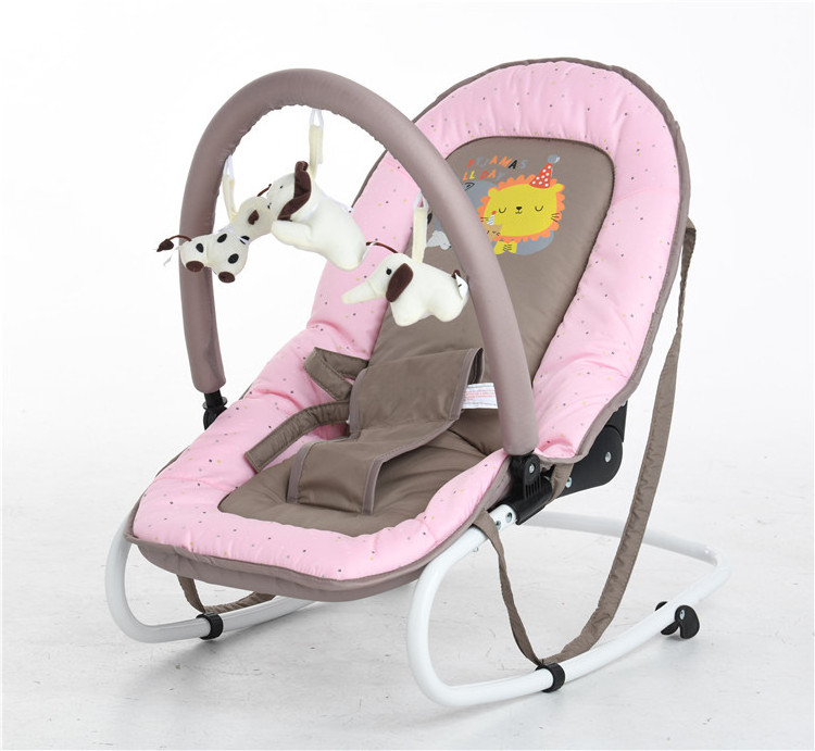 Newborn toddler portable foldable soft baby bouncer chair rocking rocker