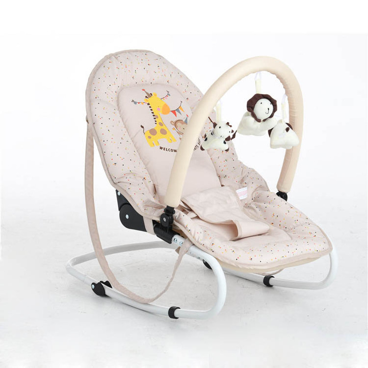 Newborn toddler portable foldable soft baby bouncer chair rocking rocker