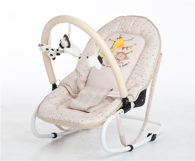 Newborn toddler portable foldable soft baby bouncer chair rocking rocker