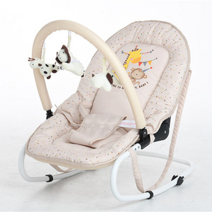 Newborn toddler portable foldable soft baby bouncer chair rocking rocker