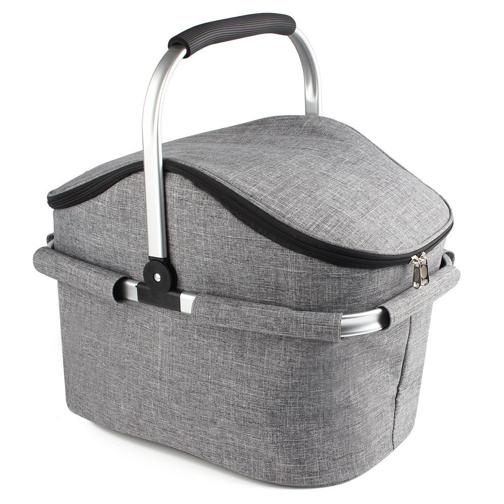 2022 High Quality Cheap Folding Picnic Basket Picnic Cooler Basket Collapsible Picnic Basket