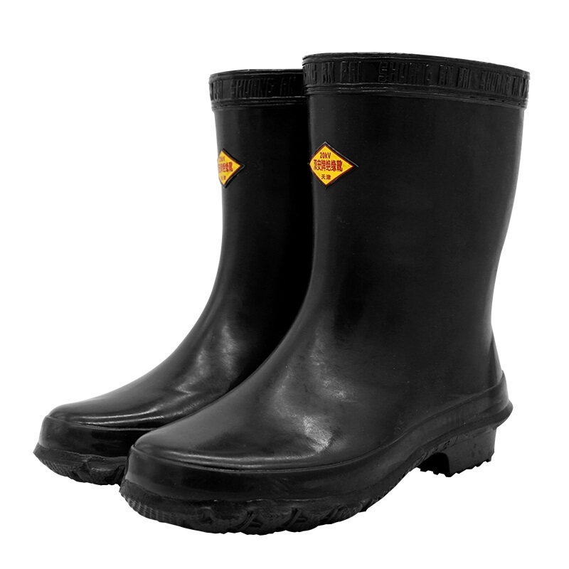 Hot Selling High-Quality 20kv Men's Safety Insulated Shoes, Dielectric Rubber Boots