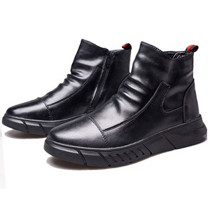 8886/8666 Chelsea Leather Safety Shoes For Men Microfiber Leather Safety Boots Shoes For Men