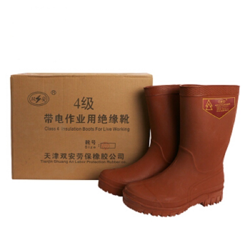 High Quality Electrical High-Voltage Insulation Shoes, Customized Rubber Boots, Grade 4 Live Working Insulation Boots