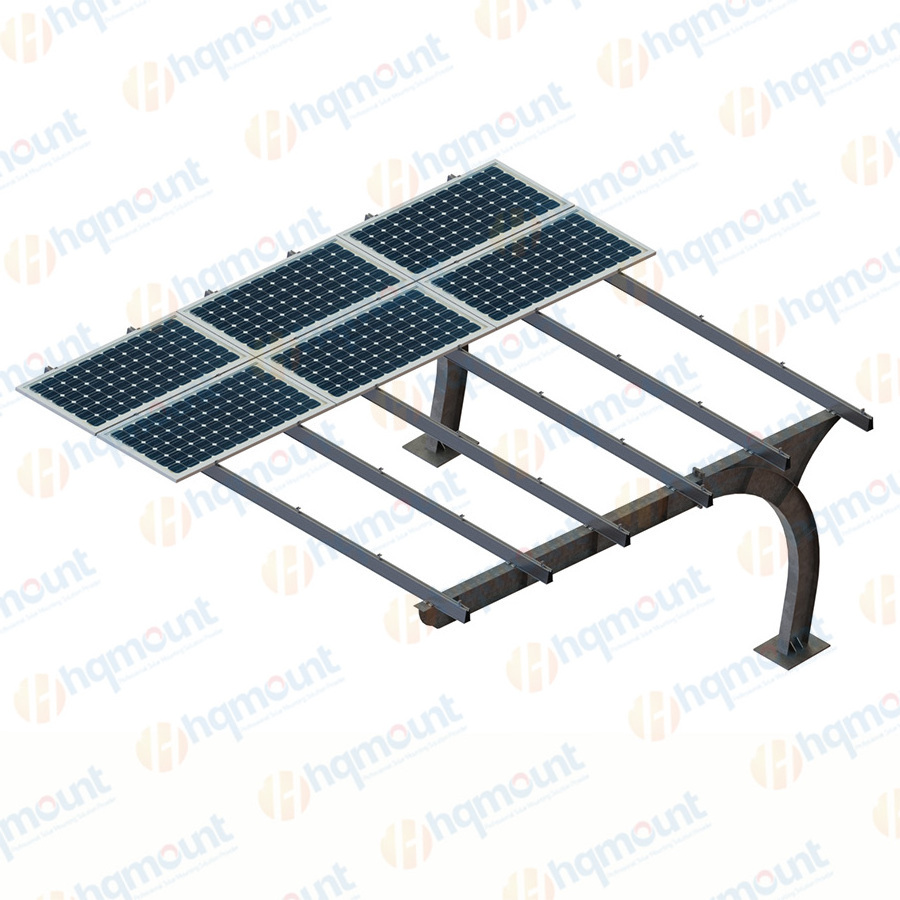 New arrival low price solar waterproof carport 10KW light weight solar carport systems solar carports for car parking