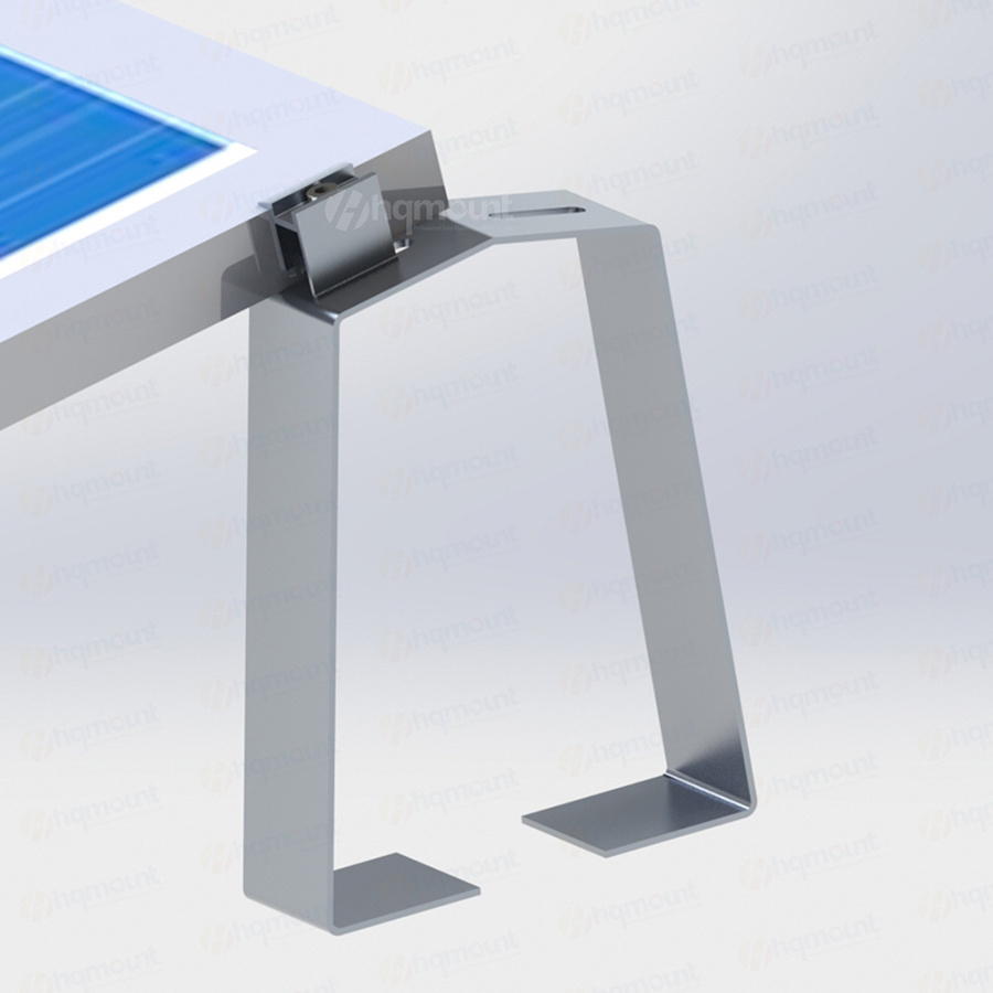 East-west Two Rows Solar Structure Frameless Solar Solution on Grid System Mount for Ground and Rooftop