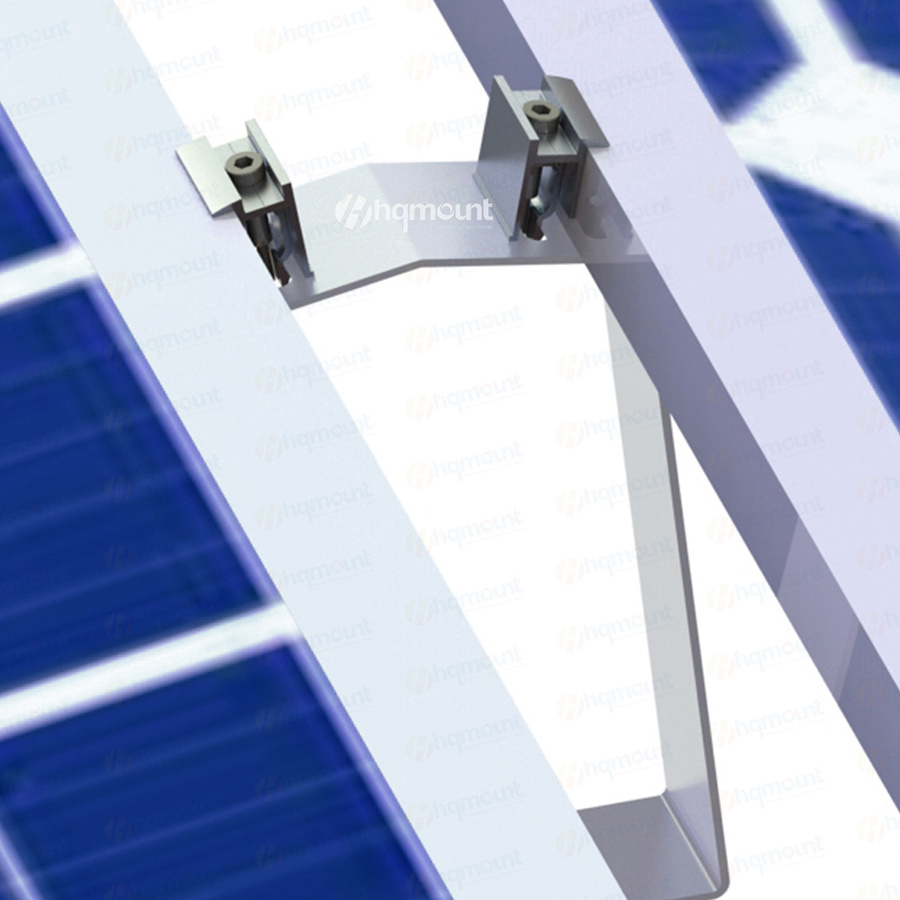 East-west Two Rows Solar Structure Frameless Solar Solution on Grid System Mount for Ground and Rooftop