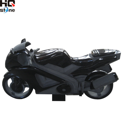 XIAMEN HQ STONE motorcycle headstone granite shanxi black tombstone headstone with motorcycle