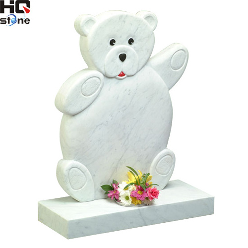 HQ STONE bear headstone teddy bear headstone and tombstone tombstones and monuments granit white