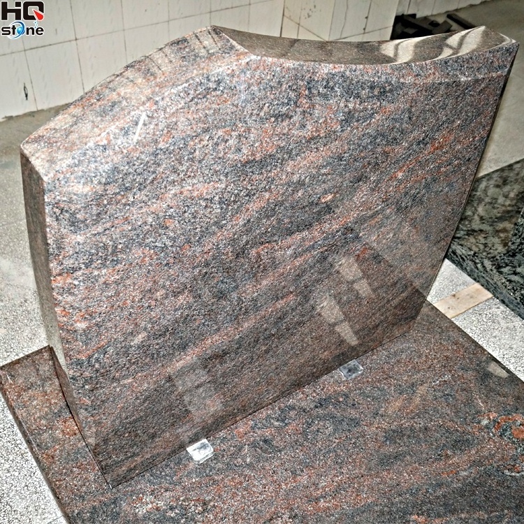 XIAMEN HQ STONE pink granite headstones grey granite headstones custom headstone statue