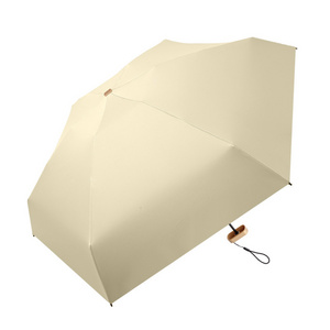 Wholesale Classic Six-Fold Compact UV Protection Sun Umbrellas Flat and Lightweight for Sunny and Rainy Days with UPF50