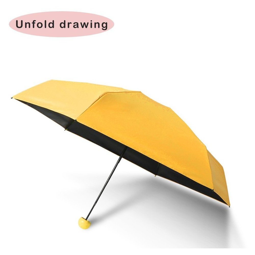 Customizable Outdoor Mini Capsule Rain Umbrella Promotional Pocket Style with Classic Design and Logo Printing