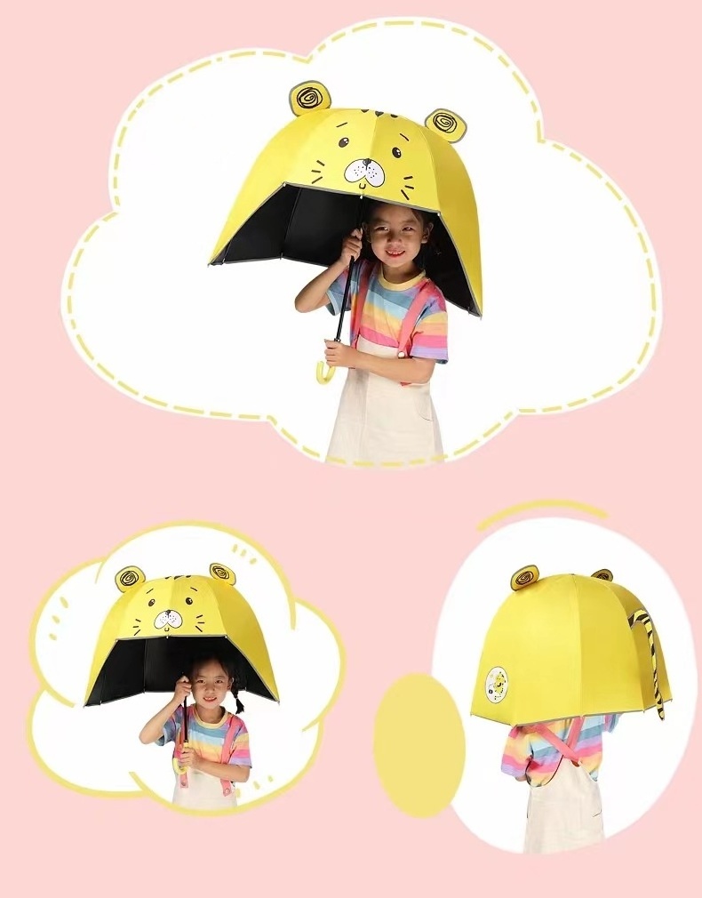 Children's Safety Reflective Strips Helmet Umbrellas Elementary Sl Students' Sun Protection Kindergarten Baby Hats Men Umbrellas