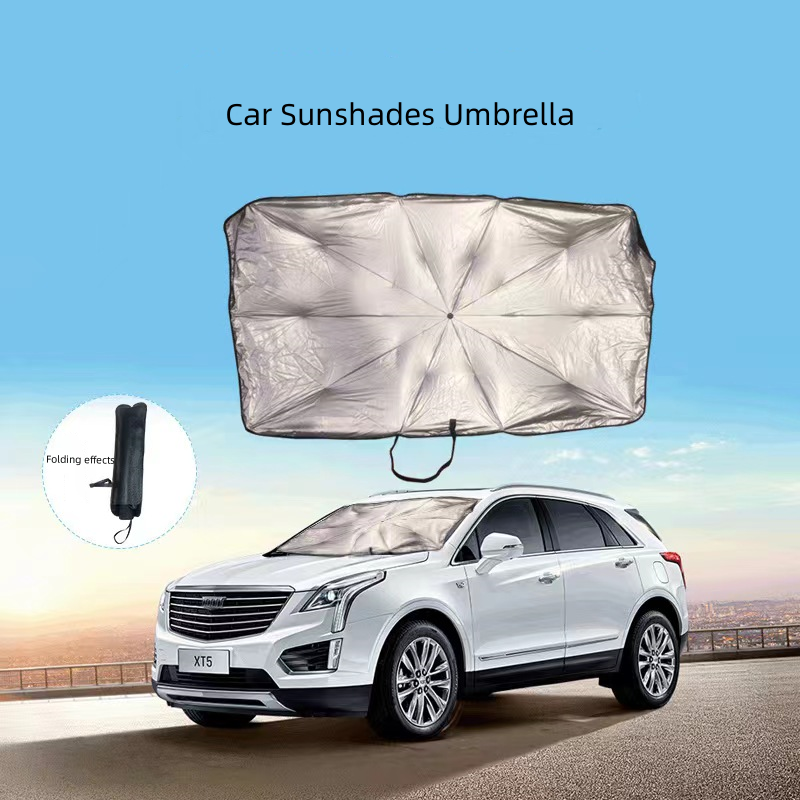 High Quality New Design UV Protection  Foldable Car Sunshade Umbrella