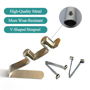 Factory Customized Metal Push Button Spring Stainless Steel Spring Button Tubes V Shape Spring Clip