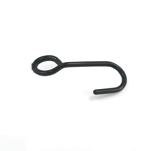 OEM Customized Black Treatment Carbon Steel  Wire Metal Hanging Snap Wire Hook