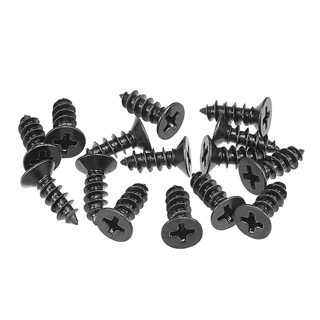 OEM Wholesales Blacking Treatment Cross Recessed Countersunk Head Self Tapping Self Drilling Screw