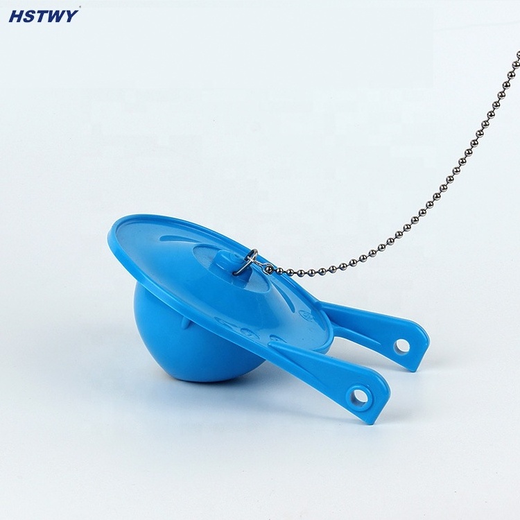 HO120 3' PVC blue Flush Valve Cover of Toilet Water Tank Fittings Wholesale chain hook bulk kits flush old rubber toilet repair