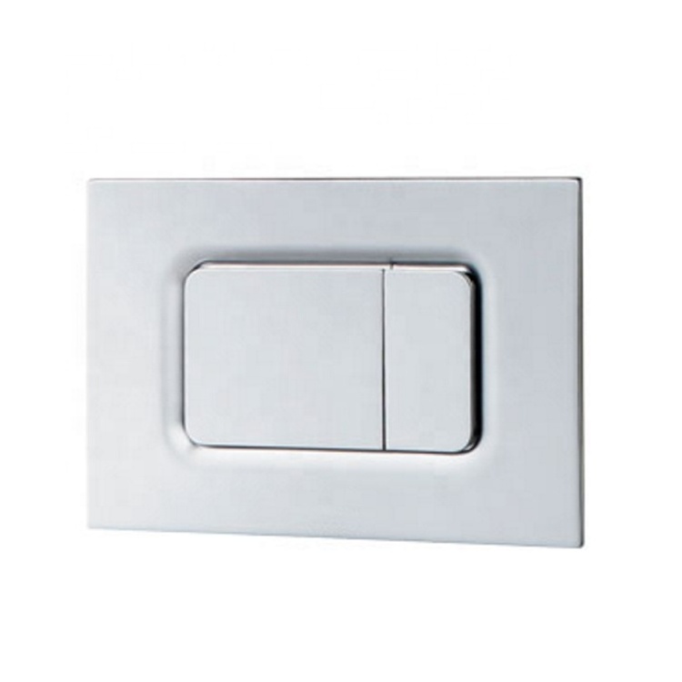 Hidden Cistern Push Plate Dual Flush Panel with White/ Matte Black/Matte Silver/ Chrome Glossy Round and Square Push Buttons