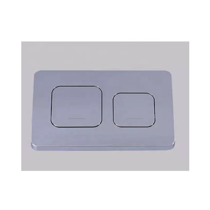 Hidden Cistern Push Plate Dual Flush Panel with White/ Matte Black/Matte Silver/ Chrome Glossy Round and Square Push Buttons