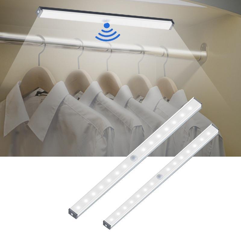 tick-on Anywhere Wireless Wardrobe 10Led Closet Light Hot Sale LED Motion Sensor Closet Lights Under Cabinet Lighting