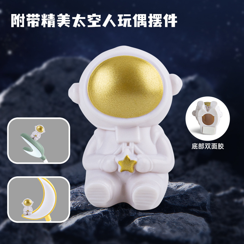 Space quicksand astronaut usb night light home ornaments decorative mood light