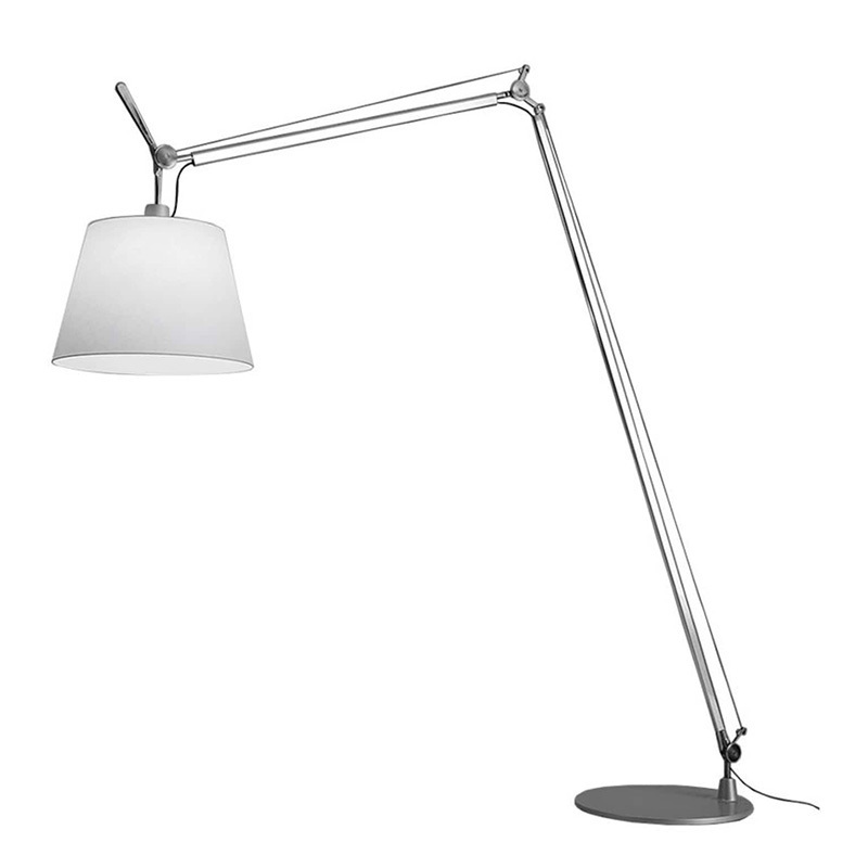 Adjustable Swing Arm Led Floor Lamp Office Home Metal Foldable Telescopic Long Arm Reading Light Floor Lamp