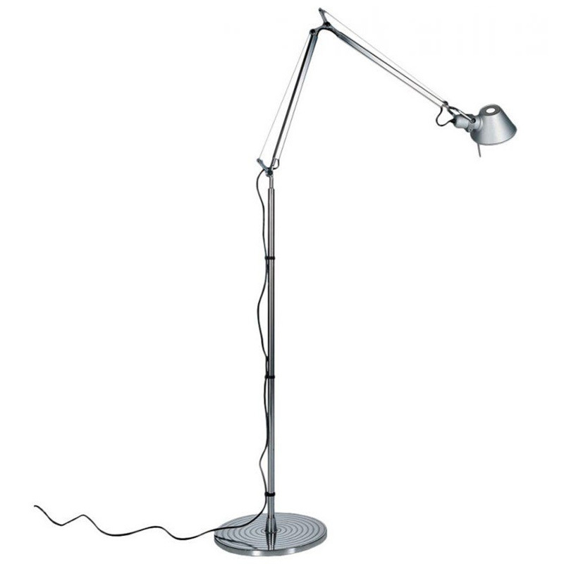 Adjustable Swing Arm Led Floor Lamp Office Home Metal Foldable Telescopic Long Arm Reading Light Floor Lamp