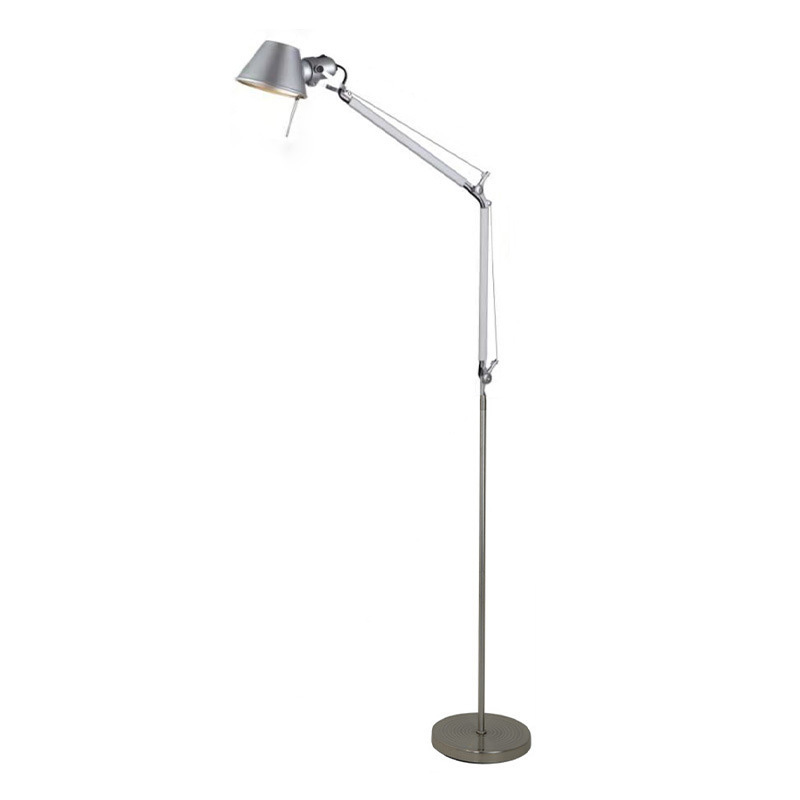 Adjustable Swing Arm Led Floor Lamp Office Home Metal Foldable Telescopic Long Arm Reading Light Floor Lamp