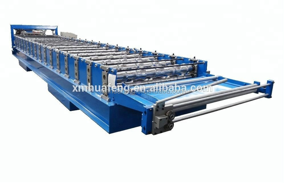 HF High quality glazed tile IBR sheet  trapezoidal roof making machine roll forming machinery