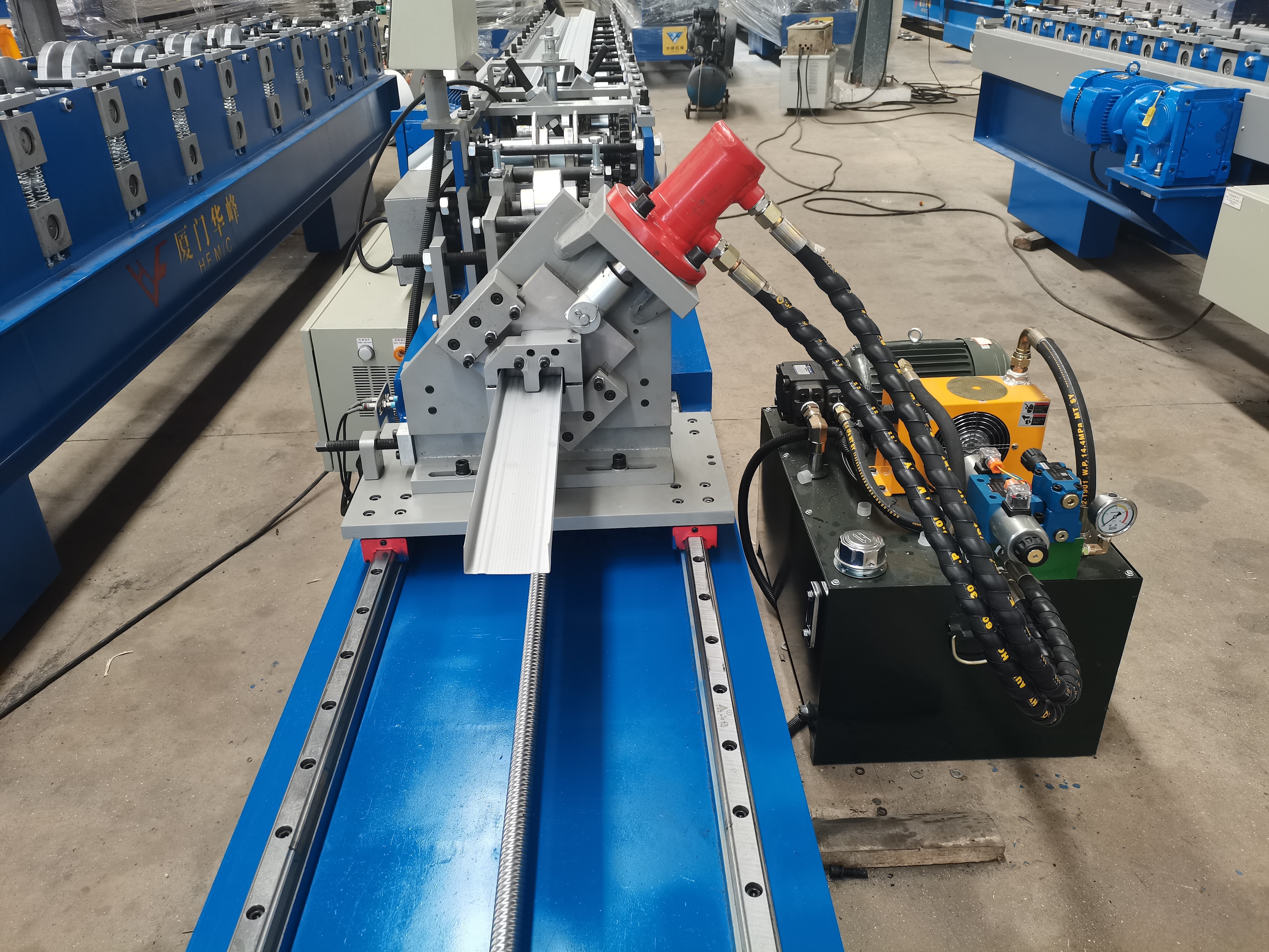 C & U channel steel stud truss making production line light gauge joist steel roll forming machine