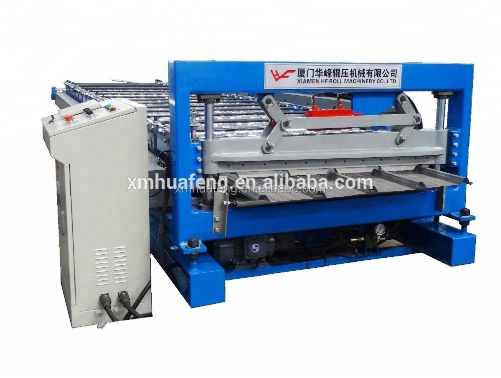 HF High quality glazed tile IBR sheet  trapezoidal roof making machine roll forming machinery