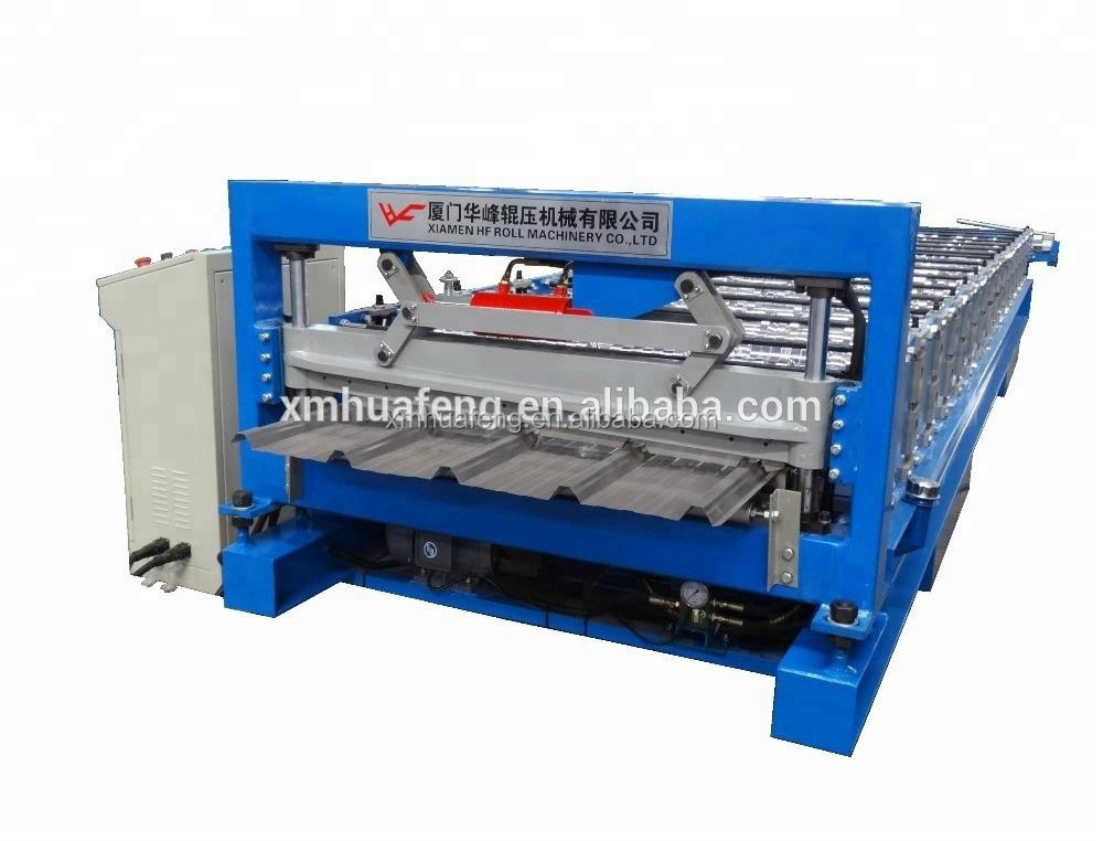 HF High quality glazed tile IBR sheet  trapezoidal roof making machine roll forming machinery