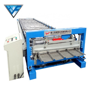 HF High quality glazed tile IBR sheet  trapezoidal roof making machine roll forming machinery