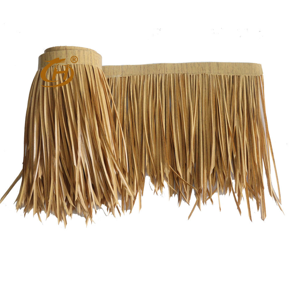 Best factory price original PE material long lifespan Balinese hut roof thatch artificial synthetic thatch roofing