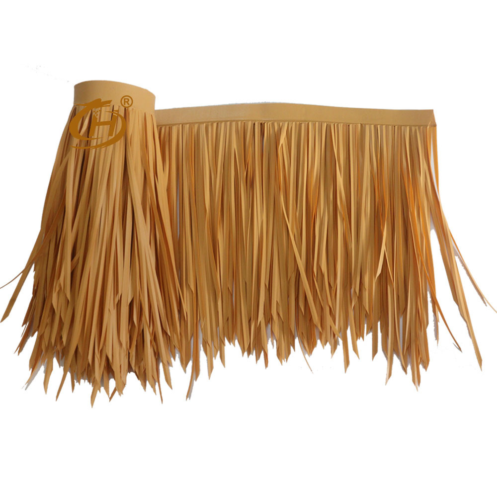 Best factory price original PE material long lifespan artifical Palapa Umbrella Thatch synthetic thatch roofing