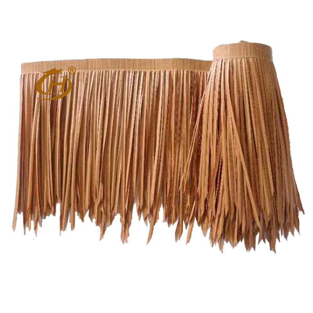 Best factory price original PE material long lifespan artifical Palapa Umbrella Thatch synthetic thatch roofing