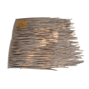 Factory price fireproof simulated wheat straw palma reed plastic synthetic simulation thatch artificial thatch roof tiles