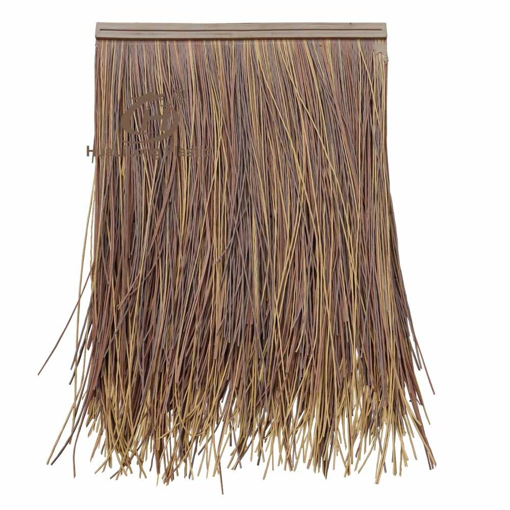 Foundry cheap sustainable artificial synthetic  tiki hut restaurant palapa thatch plastic roof gazebos thatching